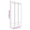Vidaxl Parawan 3-Panelowy, Czarny, 120X220 Cm, Tkanina