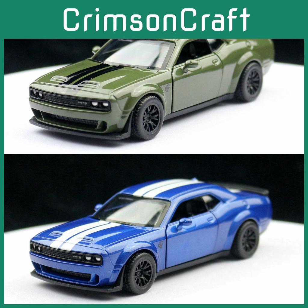 Simulation Challenger Alloy Srt Hellcat Sports Car Model Toy For Display