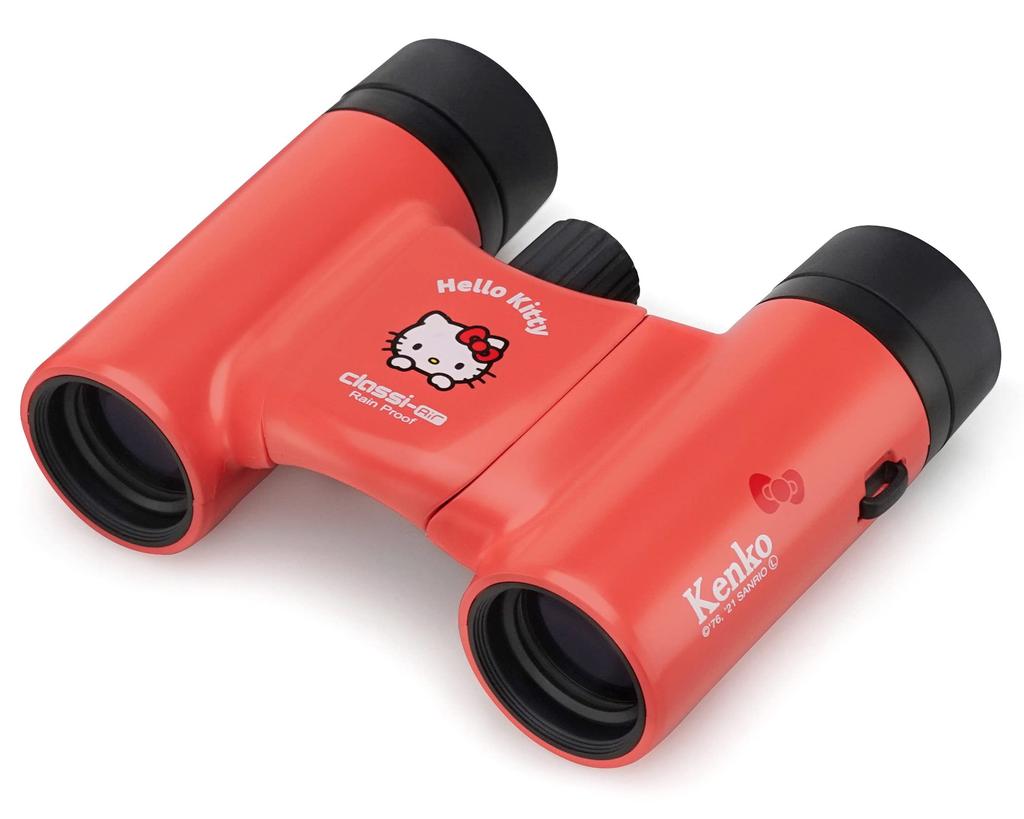 Kenko Sanrio Binoculars for 8x 21mm and Hello Kitty Concerts, Magnification, Aperture, Ultra-Lightweight Compact, Rainproof, Multi-Coated, Design,