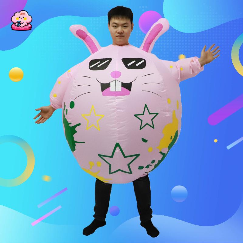 Męski nadmuchiwany kostium grubasa na Halloween, wieczory kawalerskie i bale przebierańców