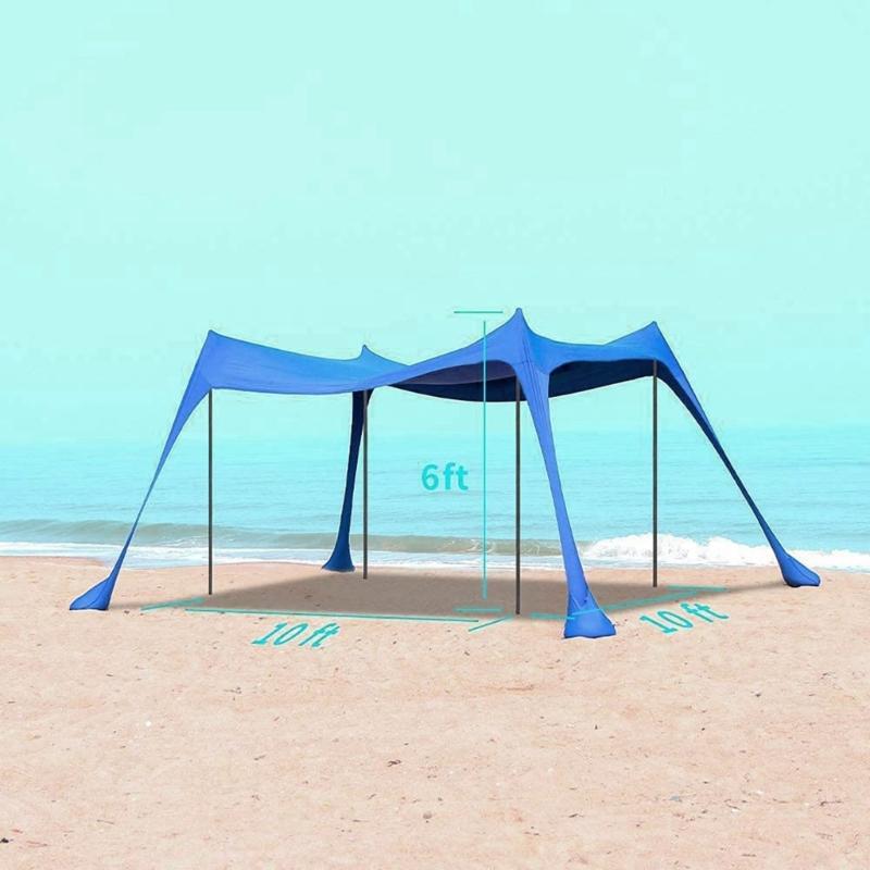 2Pcs Adjustable Length Outdoor Awning Support Poles Beach Tents Replacement Poles Shelter Canopy Rod Easy To Use
