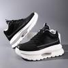 8CM Height Increasing White Dad Sneakers, Thick Sole Retro Casual for Spring and Autumn