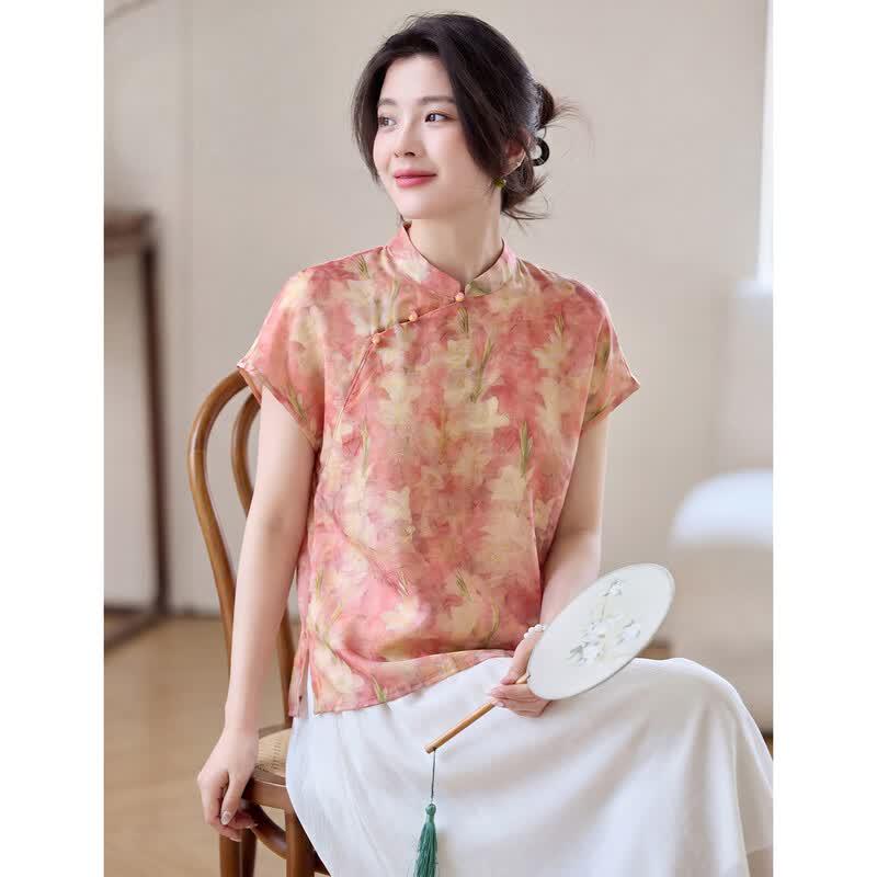 ORIGIN Women's Chinese Style Sleeveless Pullover Top