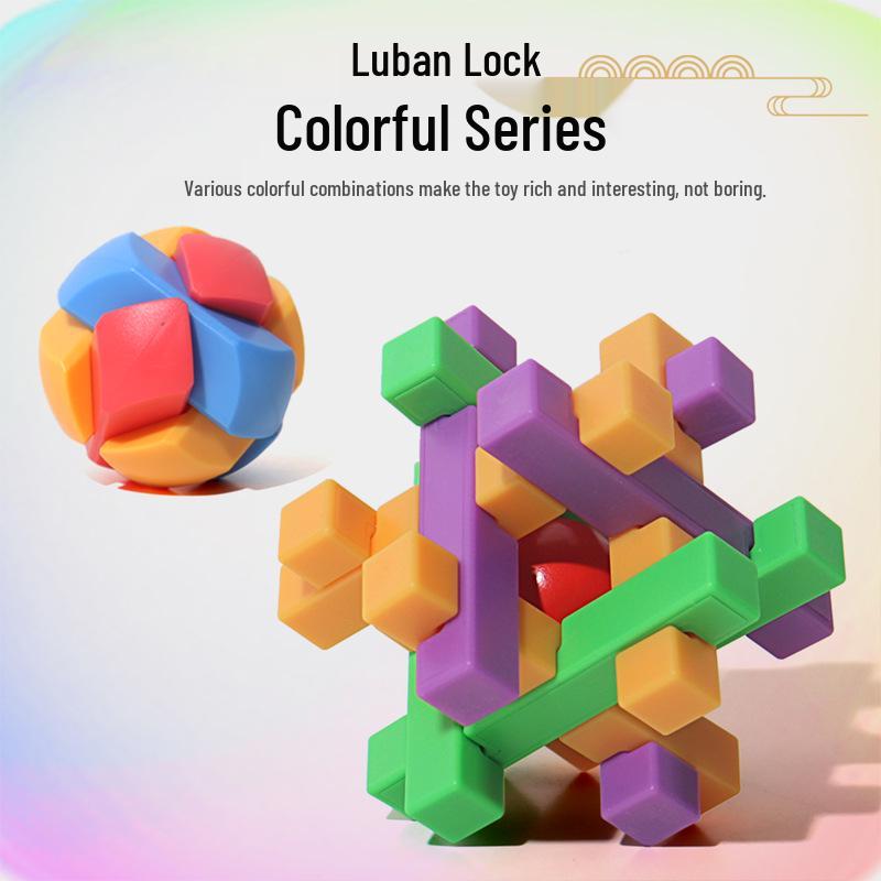Luban Kongming Lock Puzzle Set: Educational Assembly & Disassembly Toy for Kids