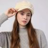 Women's Pointed Duckbill Beret - Fleece-Lined, Warm & Stylish Knitted Wool Hat