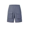 Urban Explore Solid Color Mid Waist Elastic Straight Casual Shorts Men Shorts A11M628806F-GY