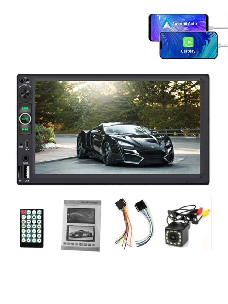 

Беспроводной проводной Android Auto CarPlay MP5-плеер одиночный 1 Din 7-дюймовый автомобильный радиоприемник с резервной камерой заднего вида Bluetooth стерео