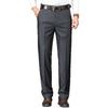 New summer thin men's high-end casual pants anti-Zou ice silk straight large-size suit pants