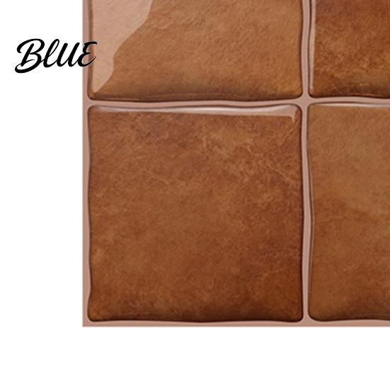 Retro Style Adhesive Wall Panels Square Checkered Tiles Stickers Self PET Panels Kitchen Backsplash Peel And Stick Easy Waterproof Oil-proof Decals