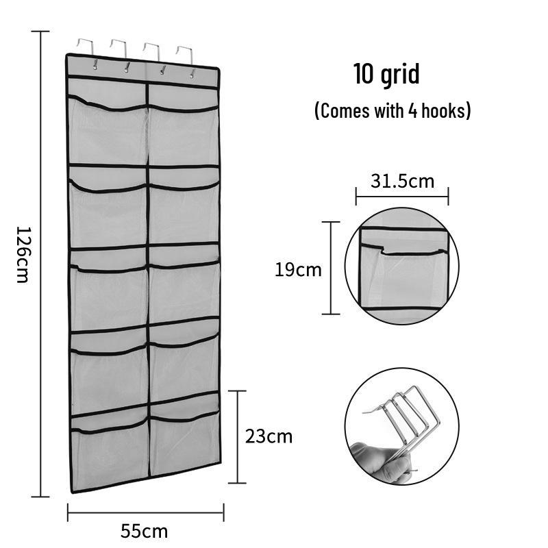 Kancalı 35 Bölmeli Kapı Üstü Ayakkabı Saklama Çantası