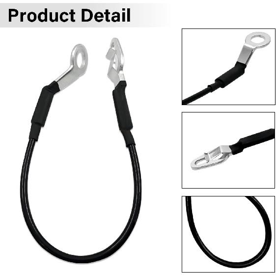 88980510 Tailgate Cable Strap with Bolt, Tailgate Parts, Fit for 1999-2007 Chevy Silverado Avalanche GMC Sierra 1500 2500 3500, Replace 88980509