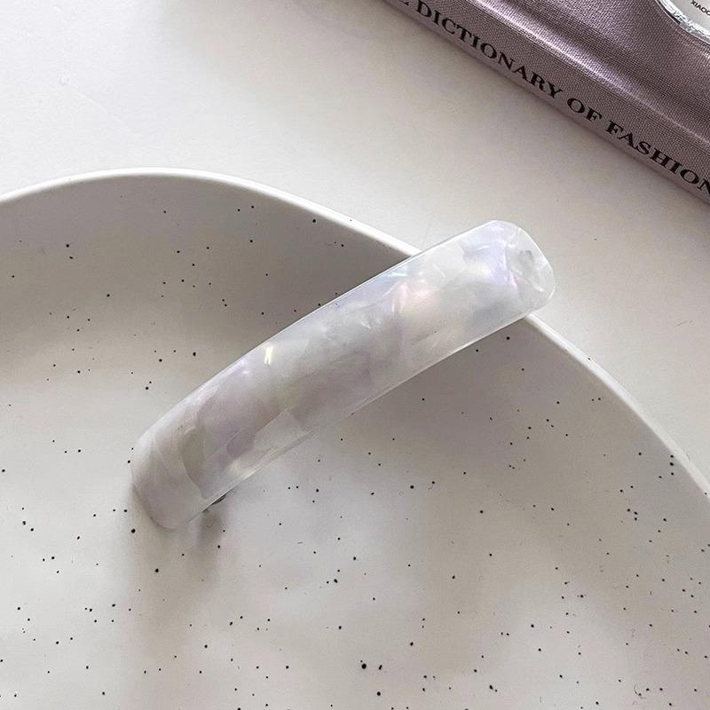 Eleganta hårklämmor i acetat Enfärgade Geometriska Hårspännen Enkla Hårnålar Dam Håraccessoarer