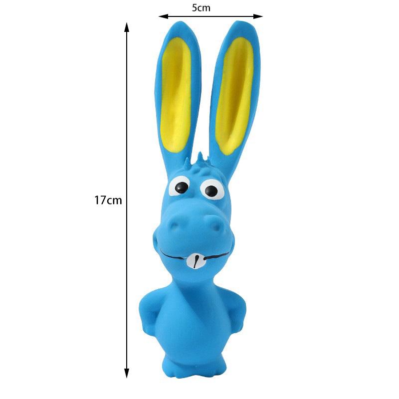 Durable Latex Squeaky Rugby Toy for Small Dogs: Teething, Bite-Resistant, Boredom Relief & Teddy Training