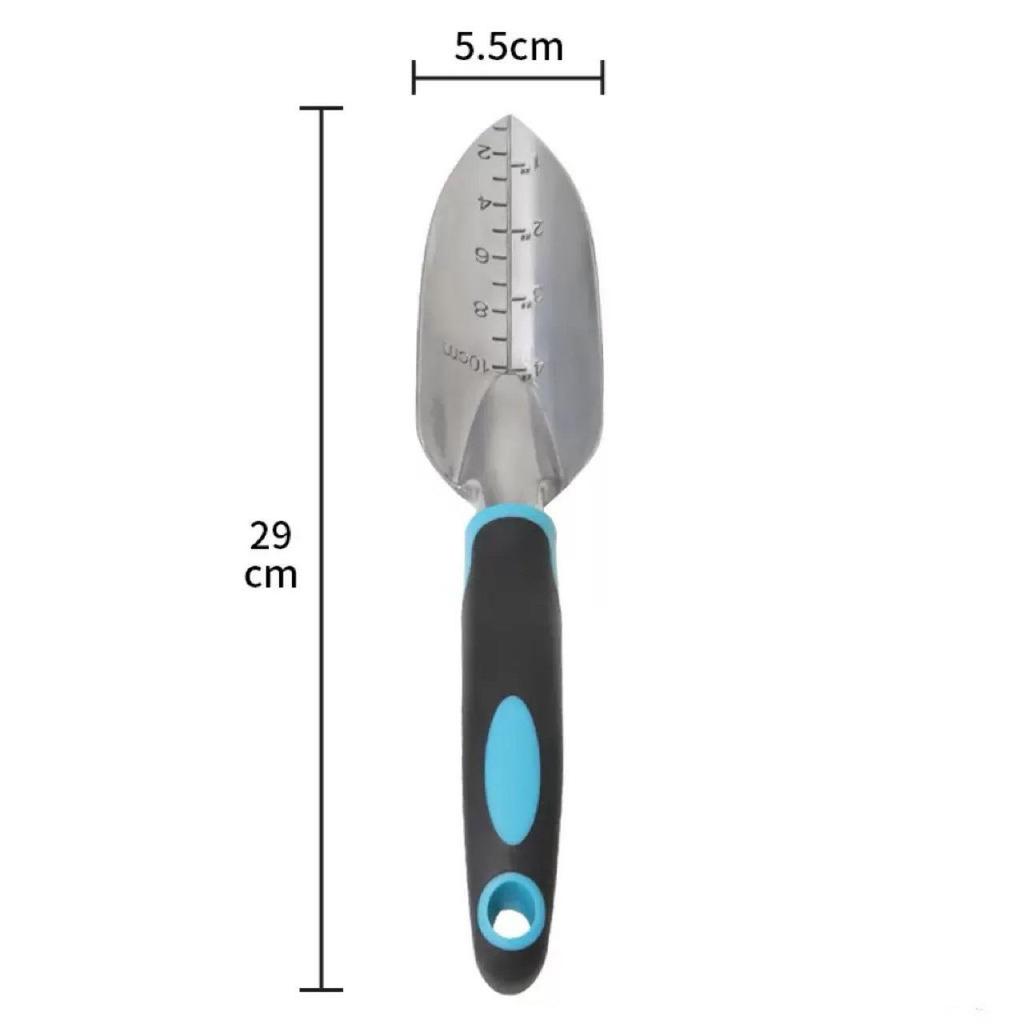 Premium Aluminum Alloy Gardening Shovel & Rake Set for Planting & Beachcombing