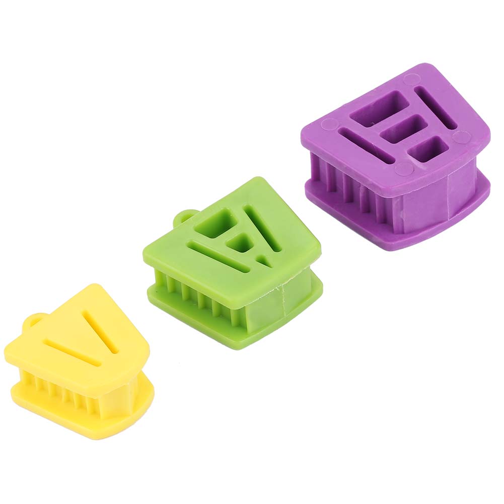 3 Stück Mundsperrer in verschiedenen Größen Beißkeil Zahnarztmaterial Intraoraler Keil Mundöffner Werkzeug zur Mundhygiene