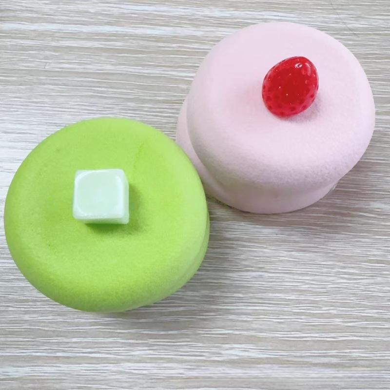 Simulated Cake Slow Rising Squeeze Toy Stress Relief Soft Sensory Fidget Toy for Kids Birthday Goodie Bag Fillers