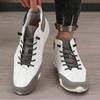 Men's White High Top Shoes New Luxury Waterproof Flat Shoes Lightweight  Comfortable Motorcycle Boots Sapatos Formais Masculinos