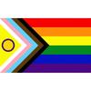 Gay Pride Flag 3ft X 5ft Polyester Flag Durable Progressive Pride Flag LGTBQ Community Pride Flags Vivid Color for Banne Multicolor