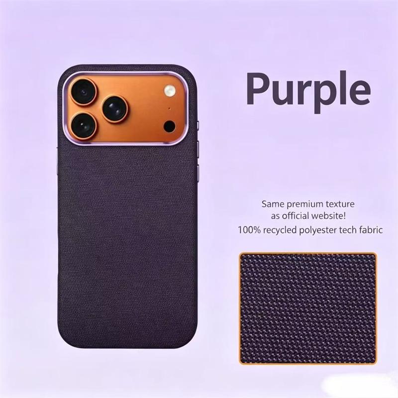 NEW Technology Woven Phone Case For iPhone 17 16 15 14 13 Pro Max Original Official For Magsafe Magnetic Metal Lens Protect Cove