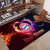 Custom Rug Bayern Munich Pattern Print Name Text Soft Non‑Slip Floor Carpet for Home Indoor Decoration