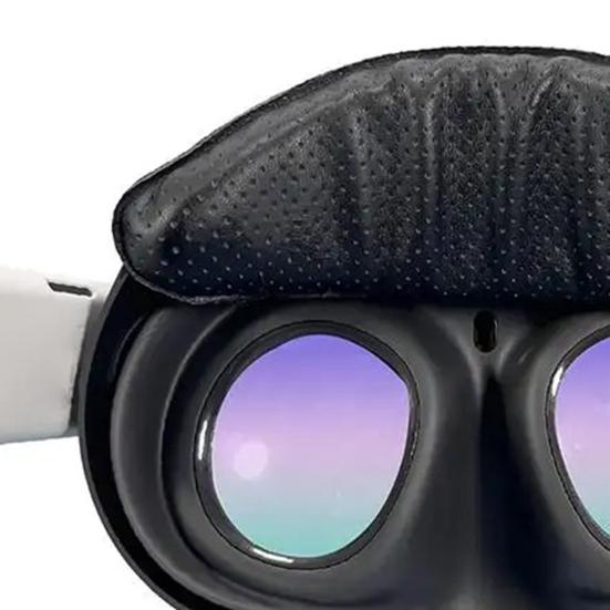 VR Headset Face Pad for Meta Quest 3 Faux Leather Breathable Virtual Reality Glasses Face Cushion Cover Replacement Parts Accessories