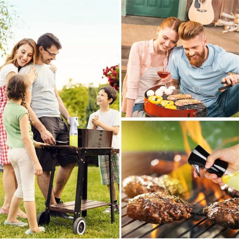 1PCS High Pressure Fine Fog Sustainable Spray Bottle Food Grade Oil Vinegar Spritzer Sprayer Dispenser Bottles Gadgets for Kitchen