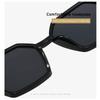 Korean Polygonal Frame Trendy Fashion Sunglasses For Men And Women Street Photography Sun Protection Essential Outdoor UV Protection