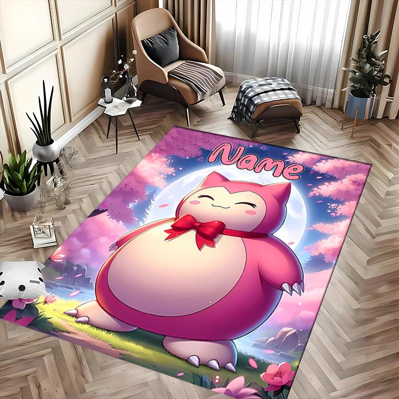Custom Personalization Pokémon Area Rug - Perfect For Kitchen, Bathroom,Laundry Room Decor Large Size Available,Gift All Seasons