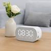 Portable Bluetooth Speaker HD Mirror Display Alarm Clock Dual Alarm LED Digital Alarm Clock  Office