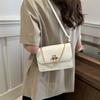 Chic Minimalist Pu Small Square Bag For Women Fashionable Retro Casual Essentials