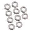 10PCS Eyelets Grommets Silver Color Alloy 17.4mm Inner Diameter Round Shape Double Sided Crimping Boot Grommet