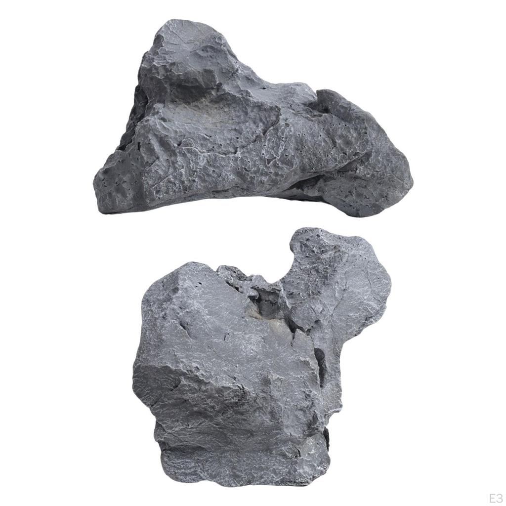 Artificial Foam Stone Sculpture, Portable, Weather-resistant, Landscaping Texture for Patio,