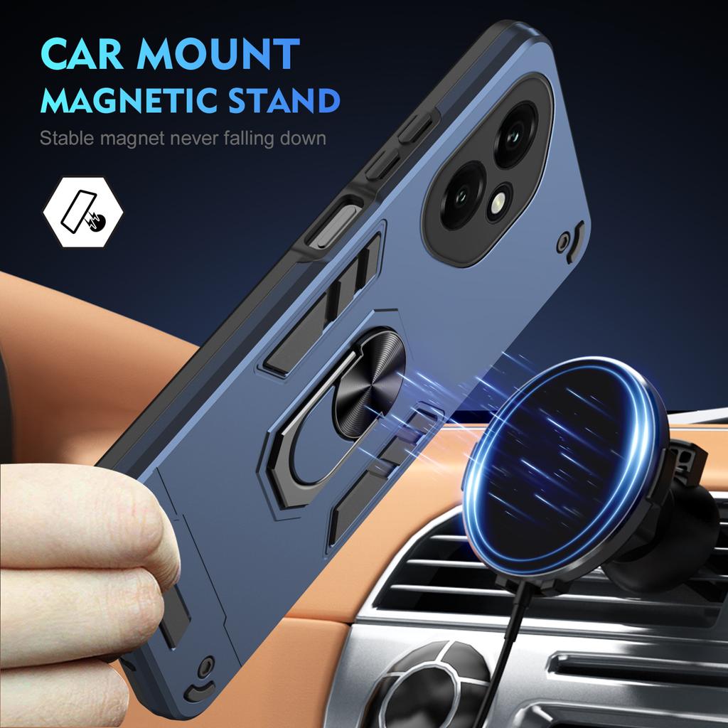 Nárazuvzdorné pouzdro Military Armor pro Honor 400 Pro 400 Lite 5G Ochranný kryt Stojan s kroužkem Fundas Coque