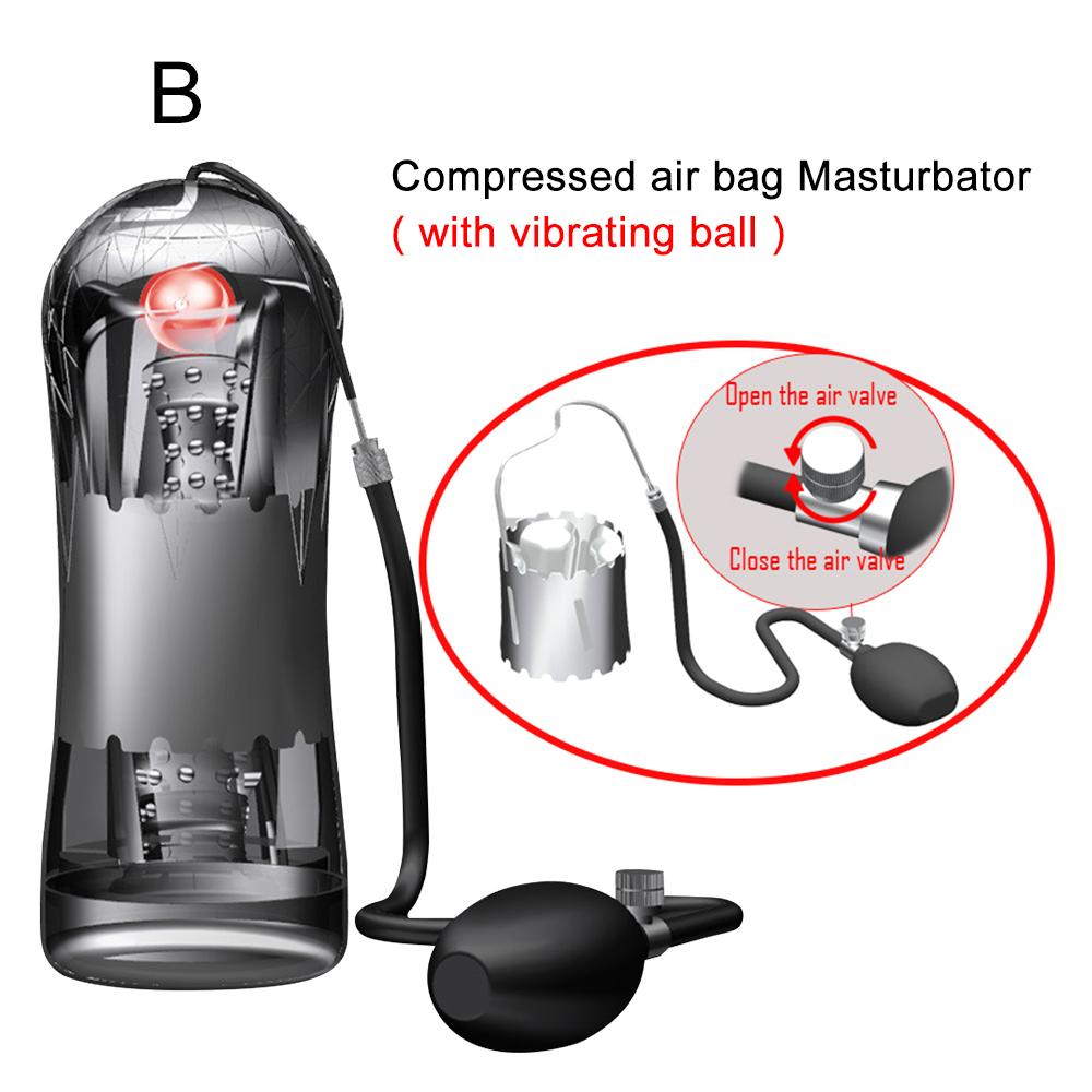 Real Vagina 10 Frequency Male Masturbation Cup Glans Stimulator Penis Pump Sex Toys For Men Male Masturbation Penis Trainer