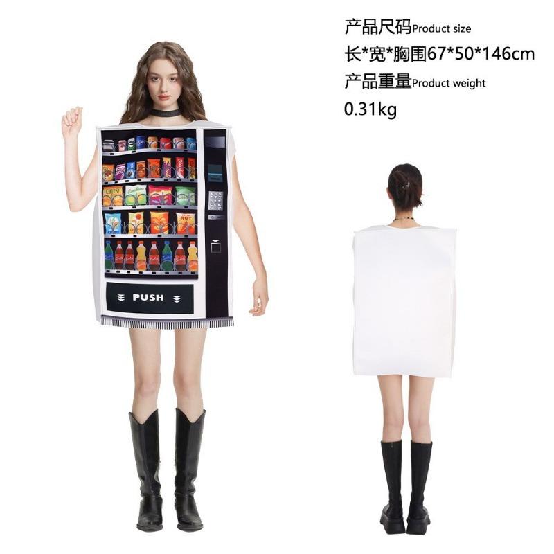 Halloween Mona Lisa 2 Costume Mural Costume Campus Event Performance Composite Sponge Suit Onesie