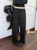 Yacel Original Thickened Autumn 2025 High Waist Slim Fit Wide Leg Casual Pants for Women