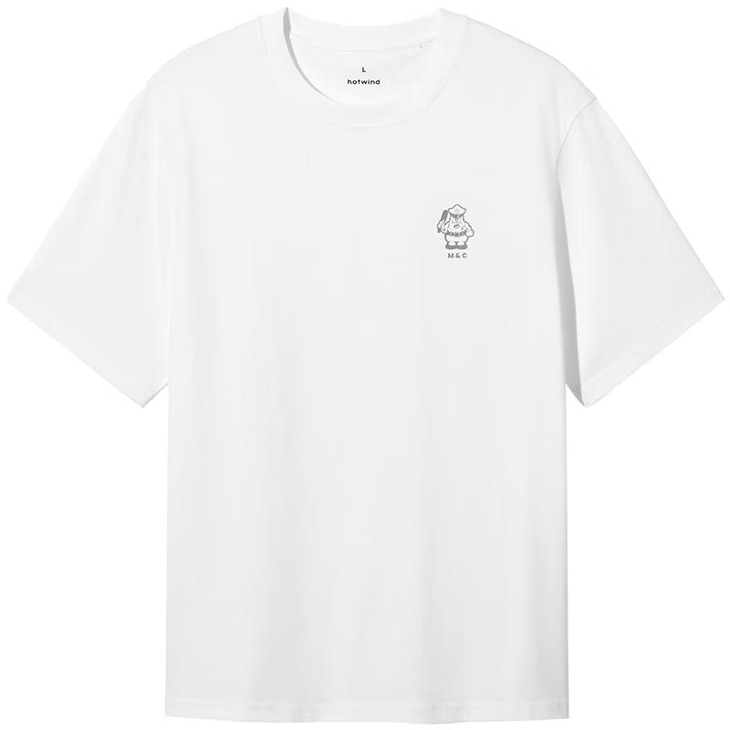 Hotwind Men s Illustrator Series Police Chief Print T-shirt M