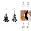 Acrylic Geometric Ghost Dangle Earrings With Electroplated Finish For Stylish Women