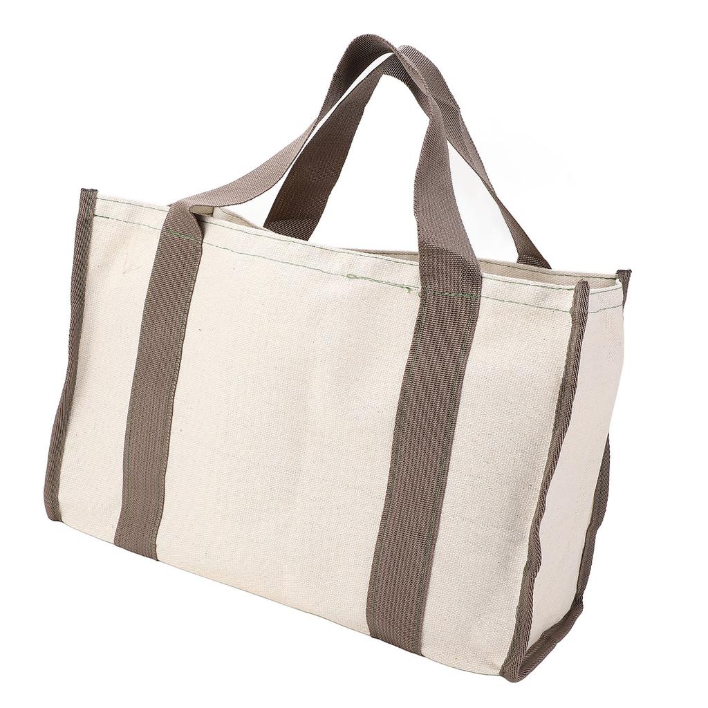 Portable Tool Storage Bag Large Capacity Wide Mouth Canvas Hardware Parts Organizer for Carpenter El