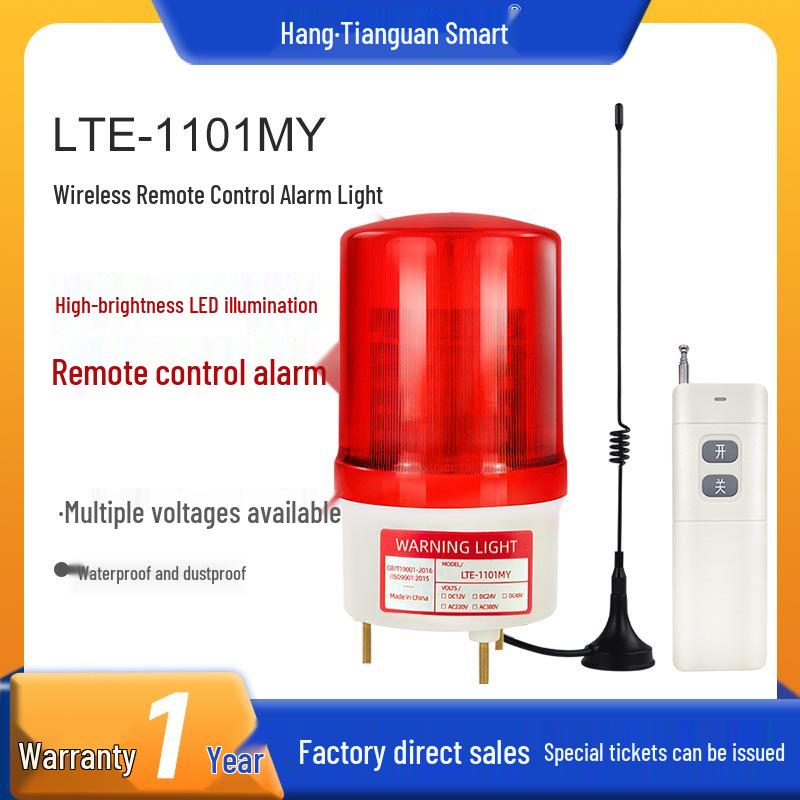 LTE-1101MY Wireless Sound & Light Remote Alarm for School, Factory, Hotel 500m Remote Control