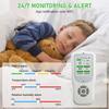 Air Quality Monitor Indoor, Portable Air Quality Tester for PM1.0, PM2.5, PM10, CO2, TVOC,Temperature and Humidity with Alert for Home Office School