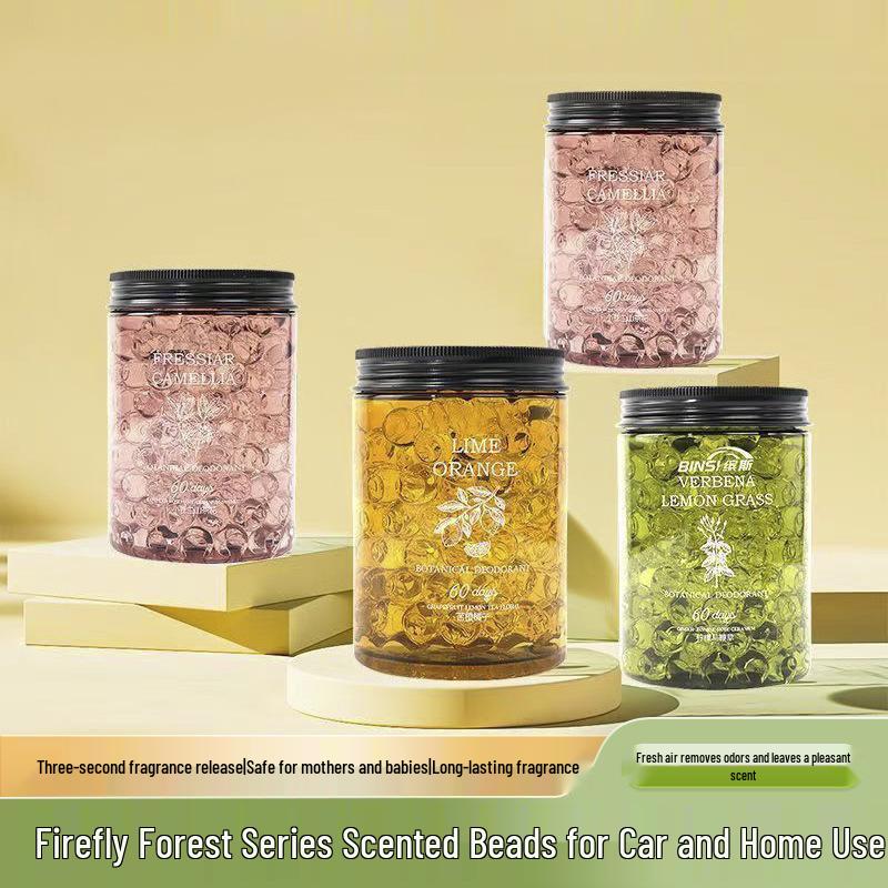 Premium Long-Lasting Car Air Freshener Diffuser - Odor Eliminating Scent Beads for Continuous Freshness