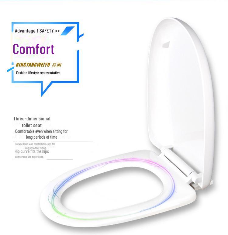 Pogrubiona Wolnoopadająca Pokrywa Siedziska Toaletowego UVO do Gospodarstwa Domowego