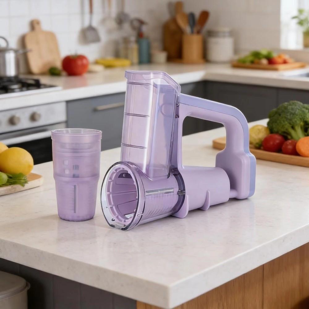 Handheld Multifunctional Vegetable Cutter Cordless Electric Cheese Grater for Nut
