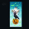 Waterproof Window Stickers Halloween Glow-in-the-Dark Cling, Spooky Ghost Skeleton Glass Sticker, Clings Static Decal for Holiday Party Home Decor
