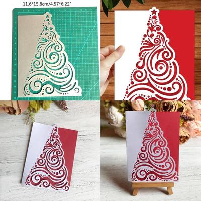 Wykrojniki do choinki Szablony Motyw świąteczny Wytłaczanie Wykrojniki do tworzenia kartek świątecznych DIY Scrapbooking X3UC