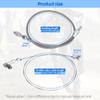 24/36 inch Itbs Throttle Body Gas Cable Kit Stainless Steel Braided For 97-07 Chevrolet/Chevy LS1 Engine 4.8L 5.3L 5.7L 6.0L