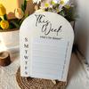Wood Weekly Food Menu Board Magnetic Food Planning Board Fridge Meal Planner  Dinning Tale
