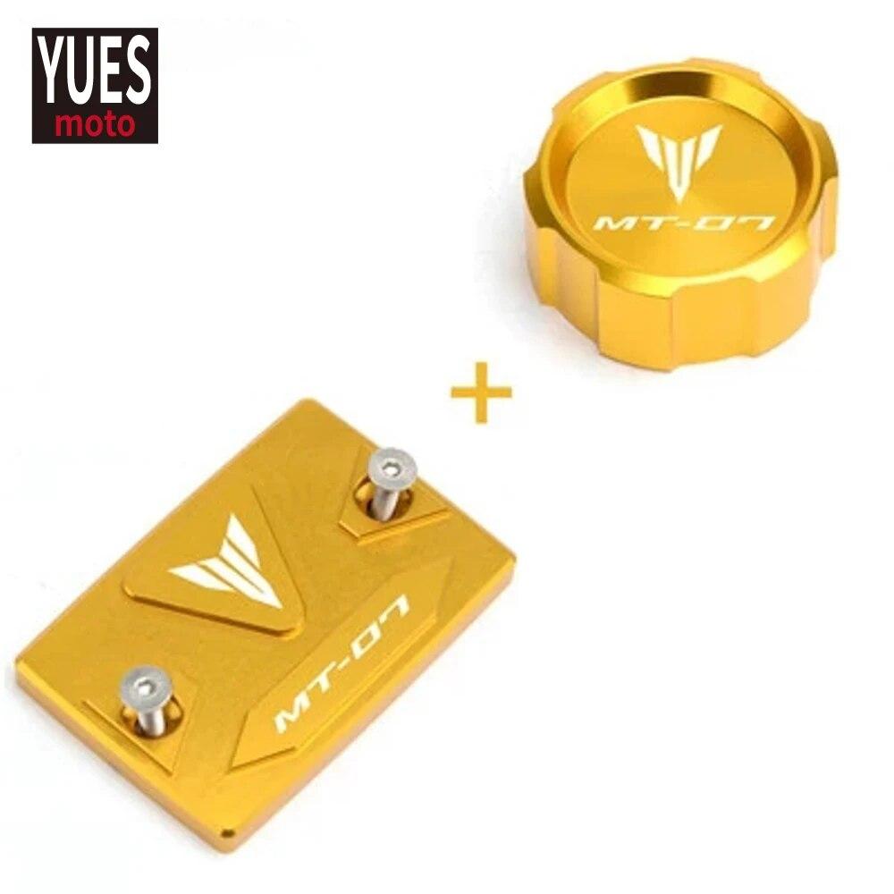 Motorcycle Accessories CNC Front & Rear Brake Fluid Cylinder Master Reservoir Cover Cap For Yamaha MT-07 MT 07 Mt07 2014-