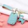 For Volkswagen VW Passat B8 Polo Tiguan Skoda Superb KODIAQ Leather Car Key Case Cover Car Remote Key Holder Fob Shell Accessory
